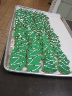 Christmas tree cookies